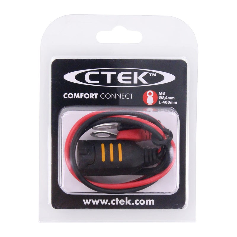 CTEK Connect Eyelet M8, Permanent Connection for Hard-to-Reach Batteries, 8 mm Eyelet, Durable, Secure, Quick and Easy Connection to Your Battery Charger, for Cars, Motorcycles & Other Vehicles - Image 1